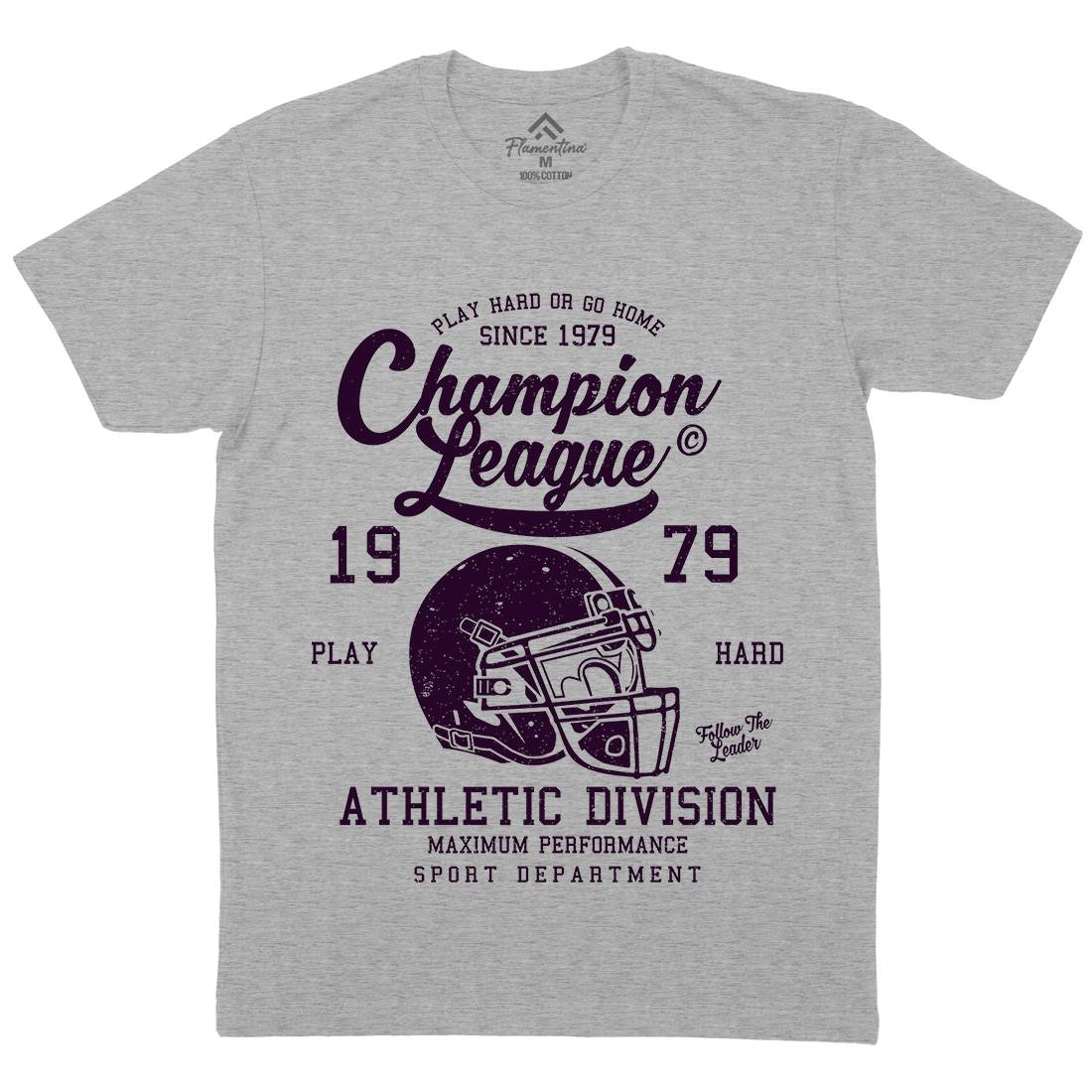 Champion League Mens Crew Neck T-Shirt Sport A031