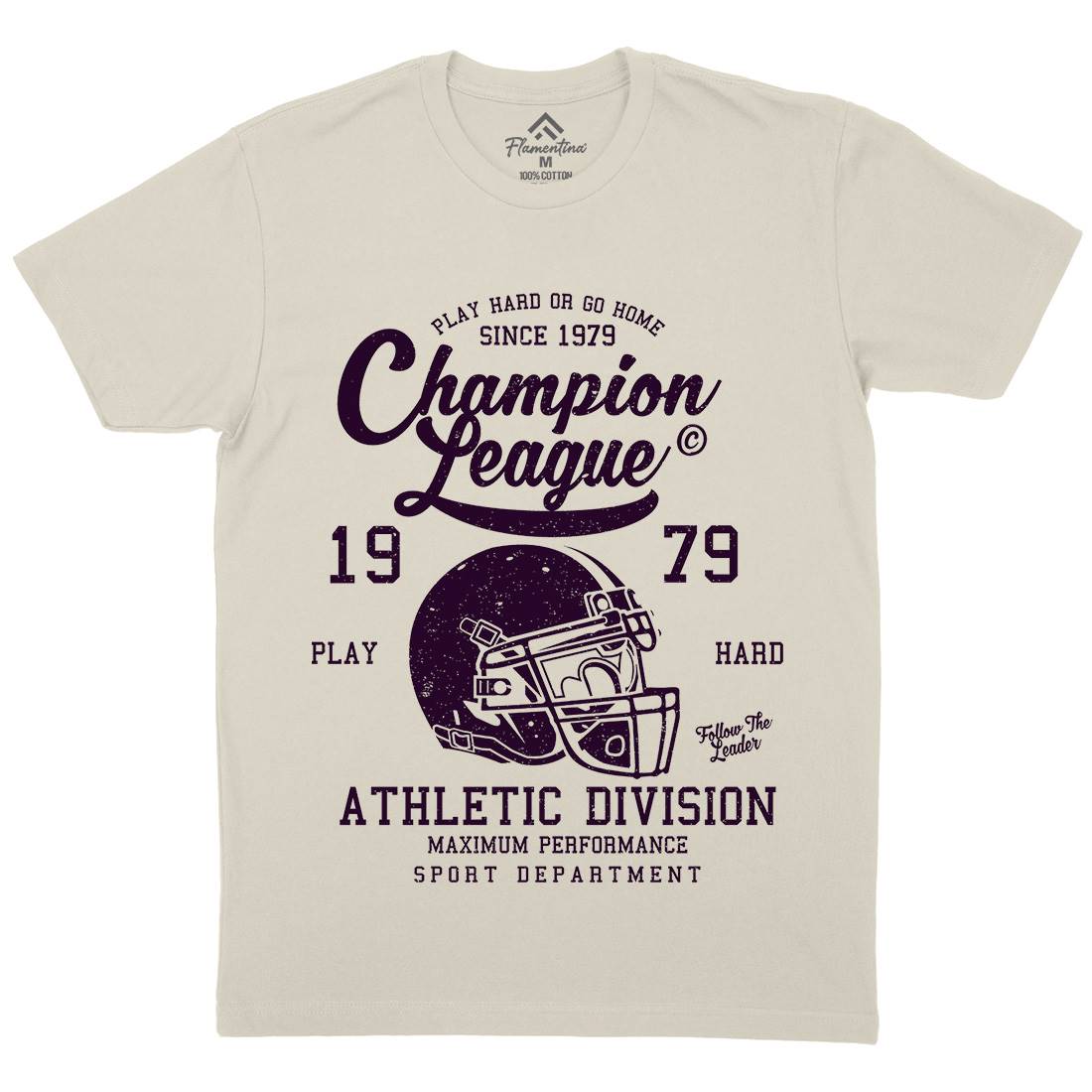 Champion League Mens Organic Crew Neck T-Shirt Sport A031