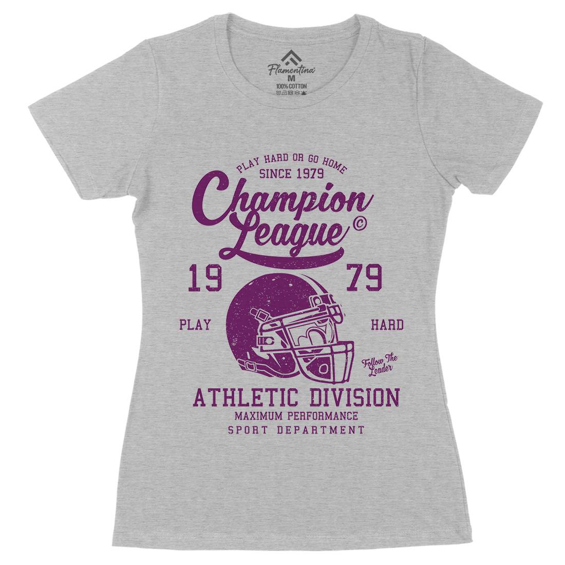 Champion League Womens Organic Crew Neck T-Shirt Sport A031