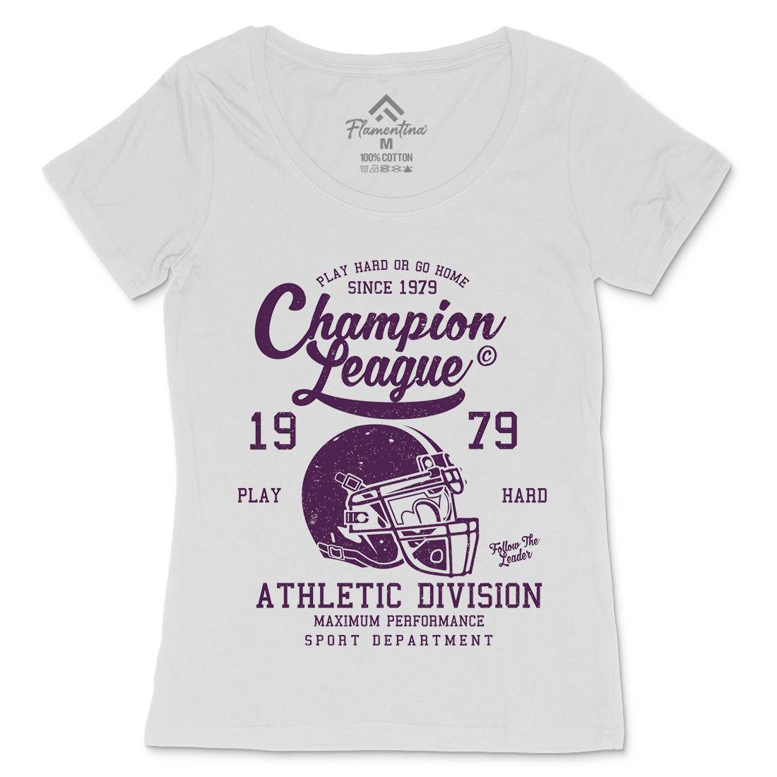 Champion League Womens Scoop Neck T-Shirt Sport A031
