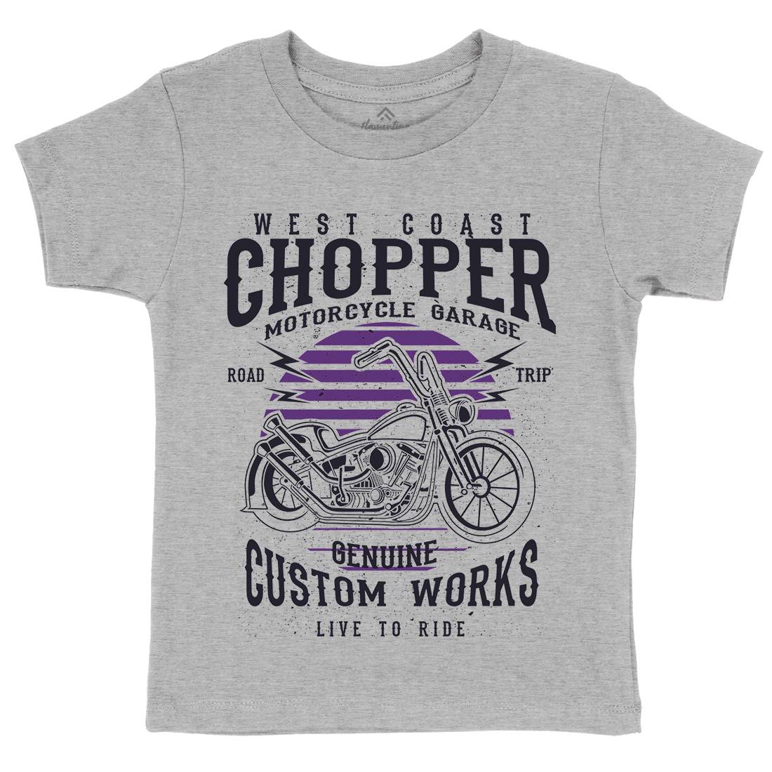 Chopper Kids Crew Neck T-Shirt Motorcycles A032