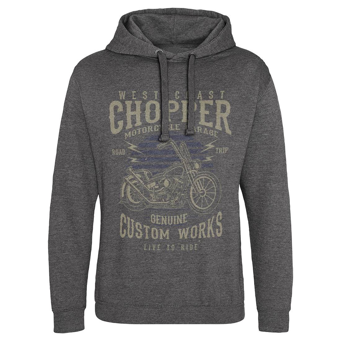 Chopper Mens Hoodie Without Pocket Motorcycles A032