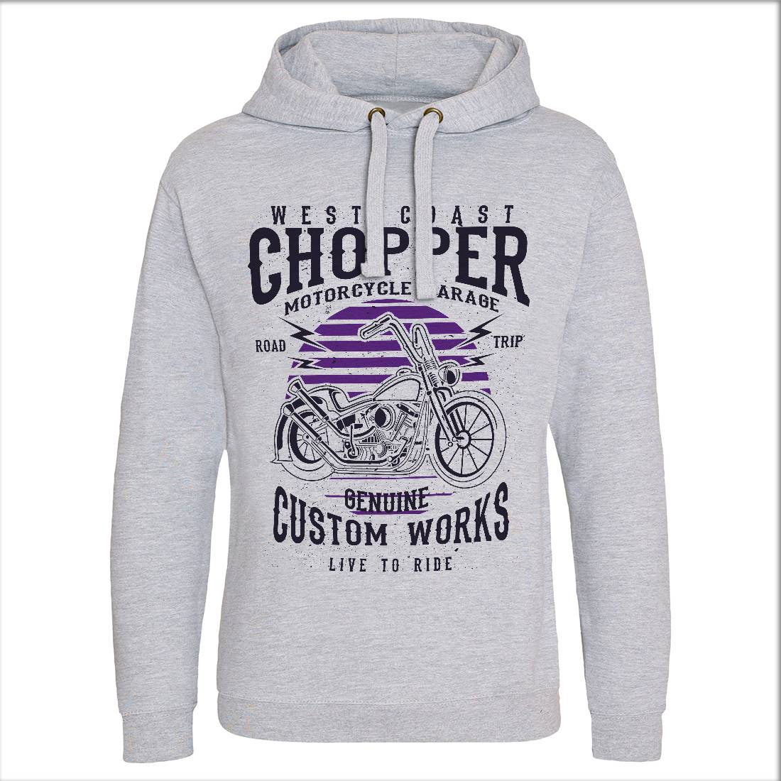 Chopper Mens Hoodie Without Pocket Motorcycles A032