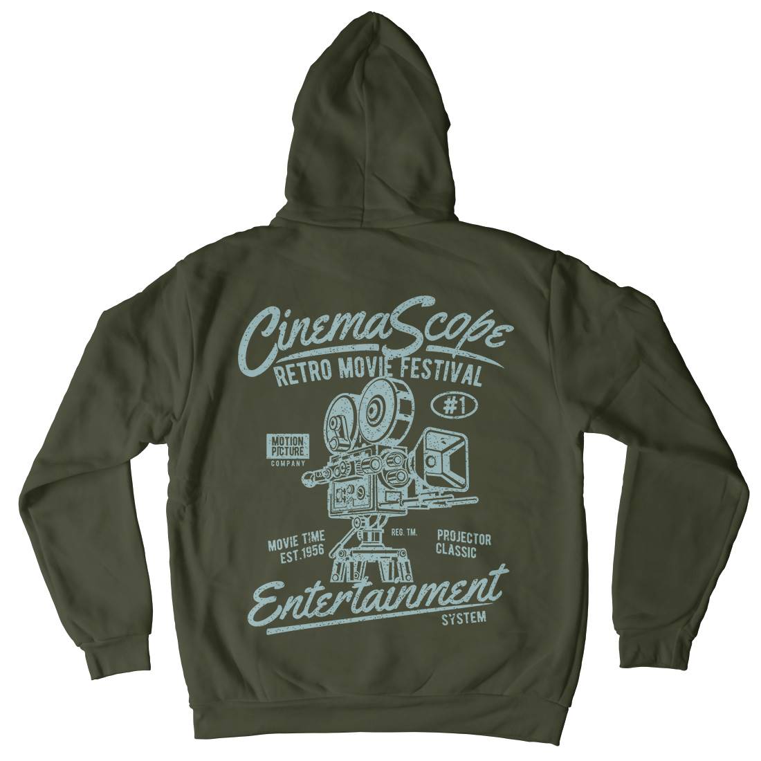 Cinema Scope Kids Crew Neck Hoodie Media A033