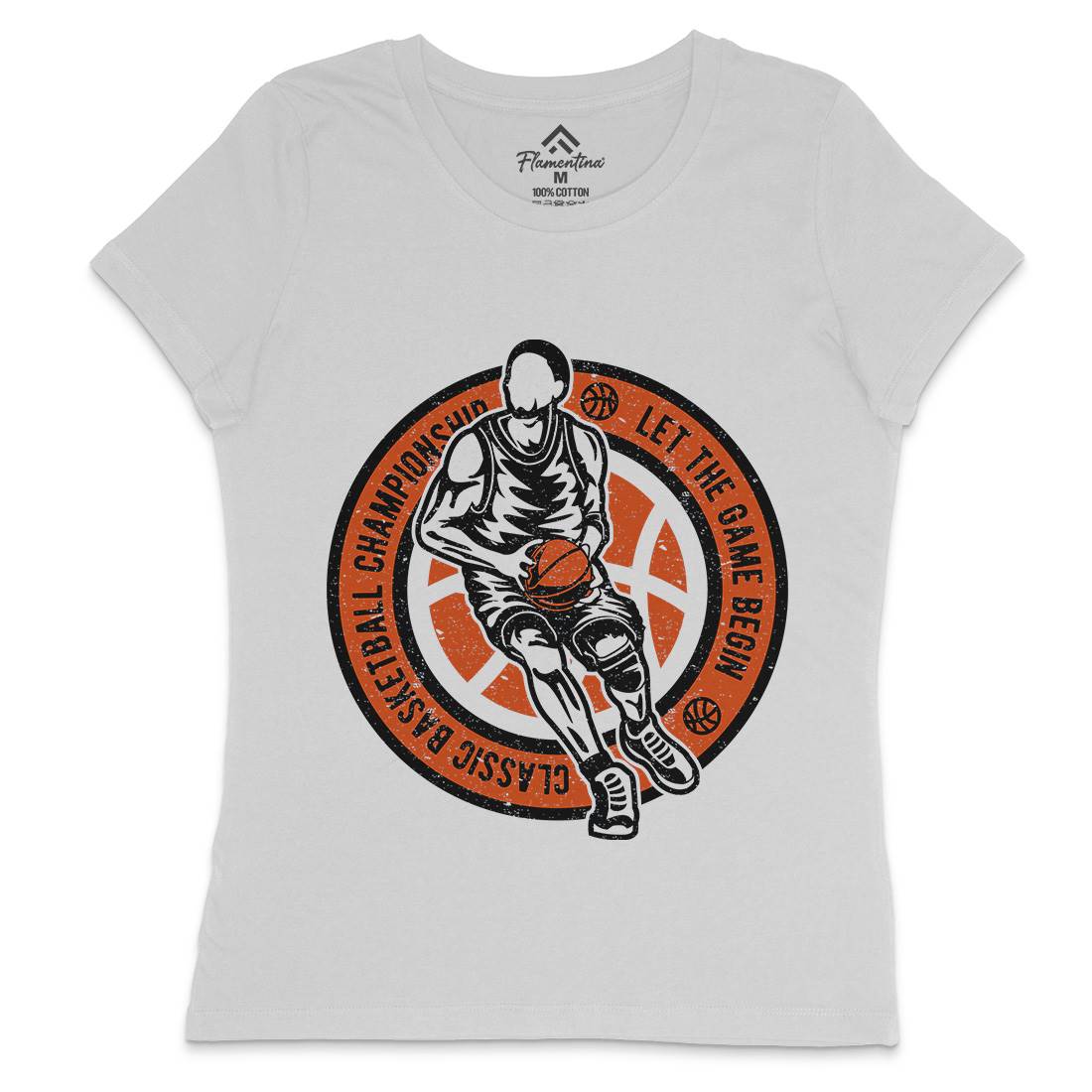 Classic Basketball Womens Crew Neck T-Shirt Sport A034