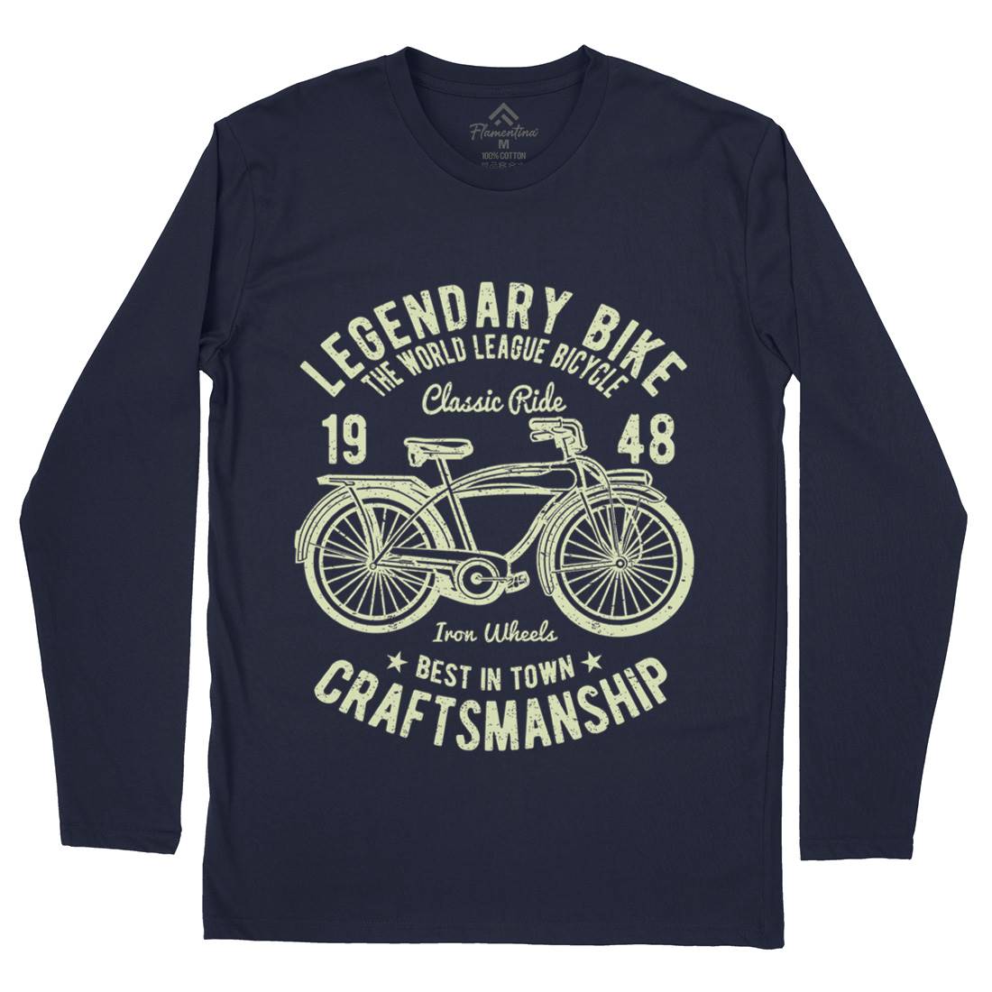 Classic Bicycle Mens Long Sleeve T-Shirt Bikes A035