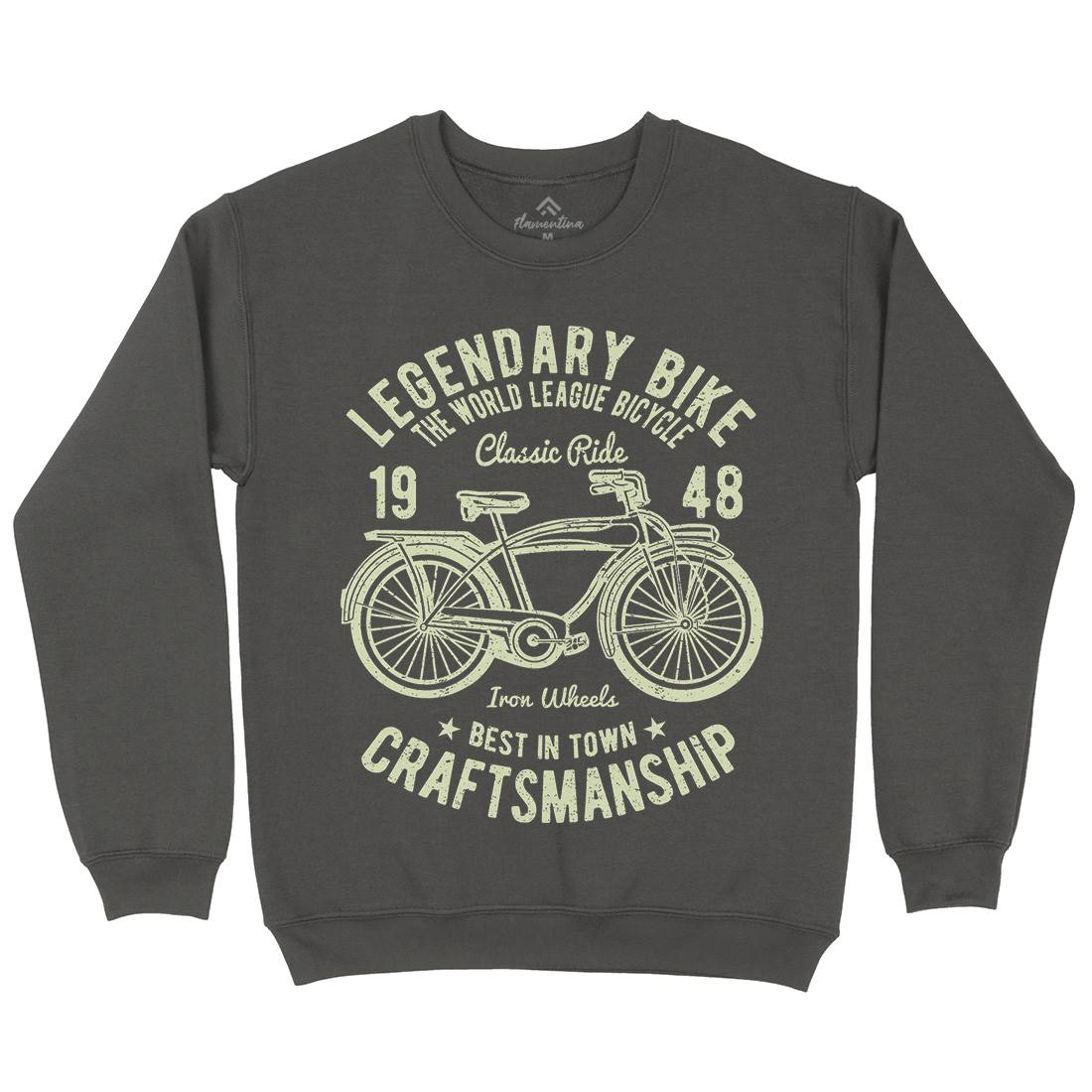 Classic Bicycle Mens Crew Neck Sweatshirt Bikes A035