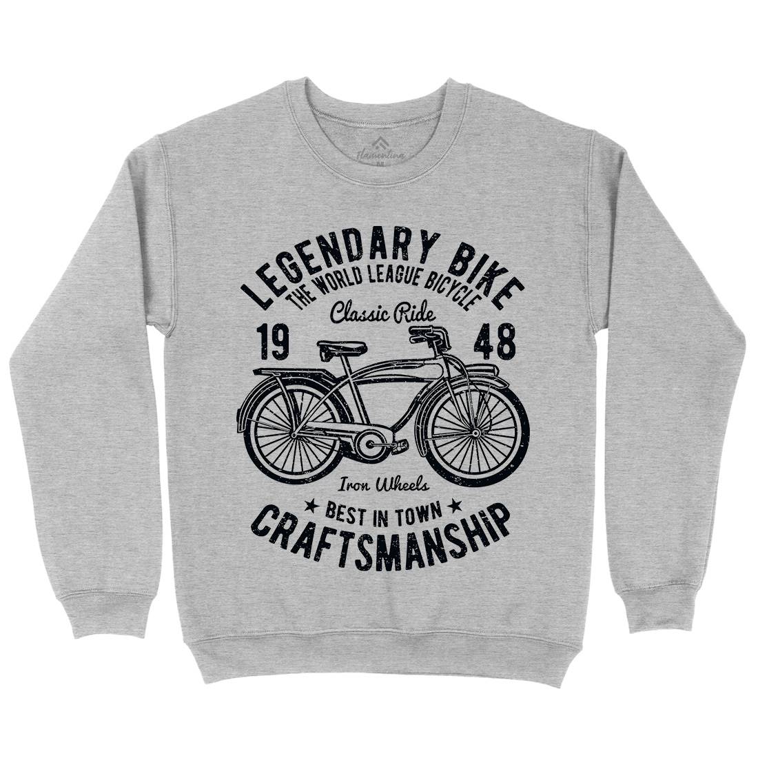 Classic Bicycle Mens Crew Neck Sweatshirt Bikes A035