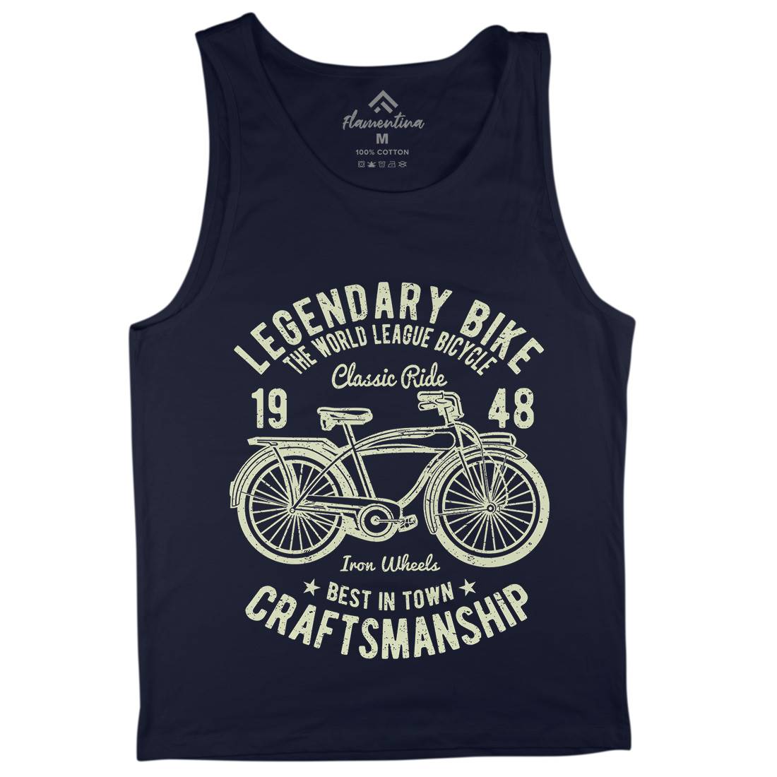 Classic Bicycle Mens Tank Top Vest Bikes A035