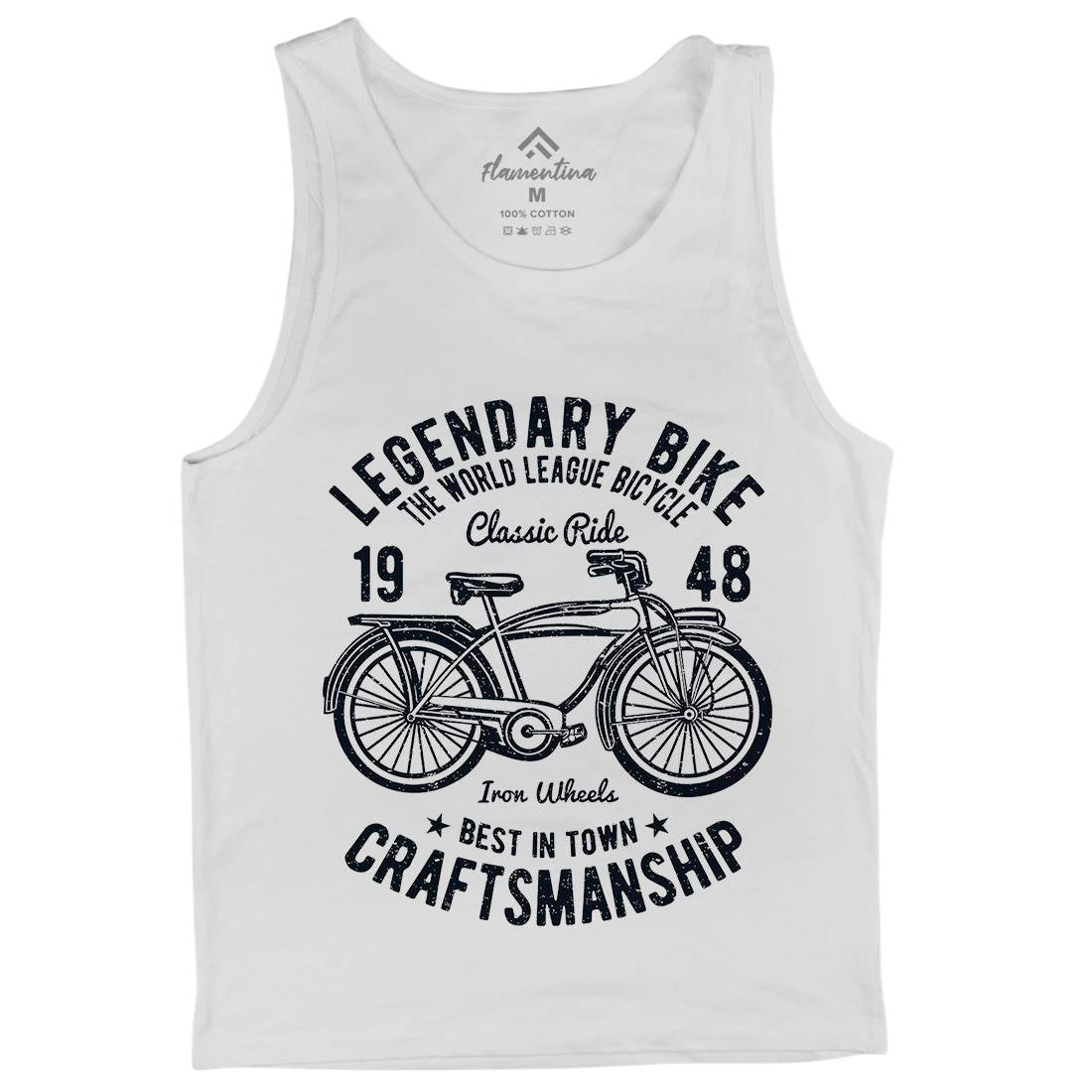 Classic Bicycle Mens Tank Top Vest Bikes A035