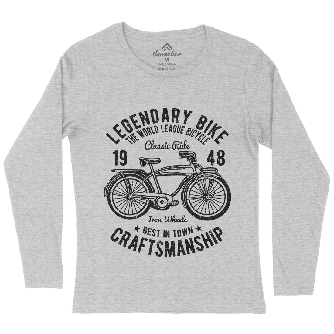 Classic Bicycle Womens Long Sleeve T-Shirt Bikes A035