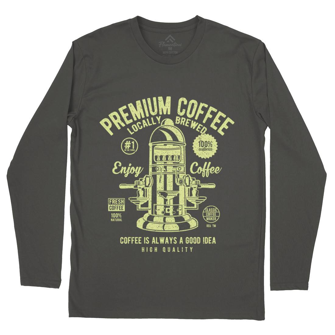 Classic Coffee Maker Mens Long Sleeve T-Shirt Drinks A036