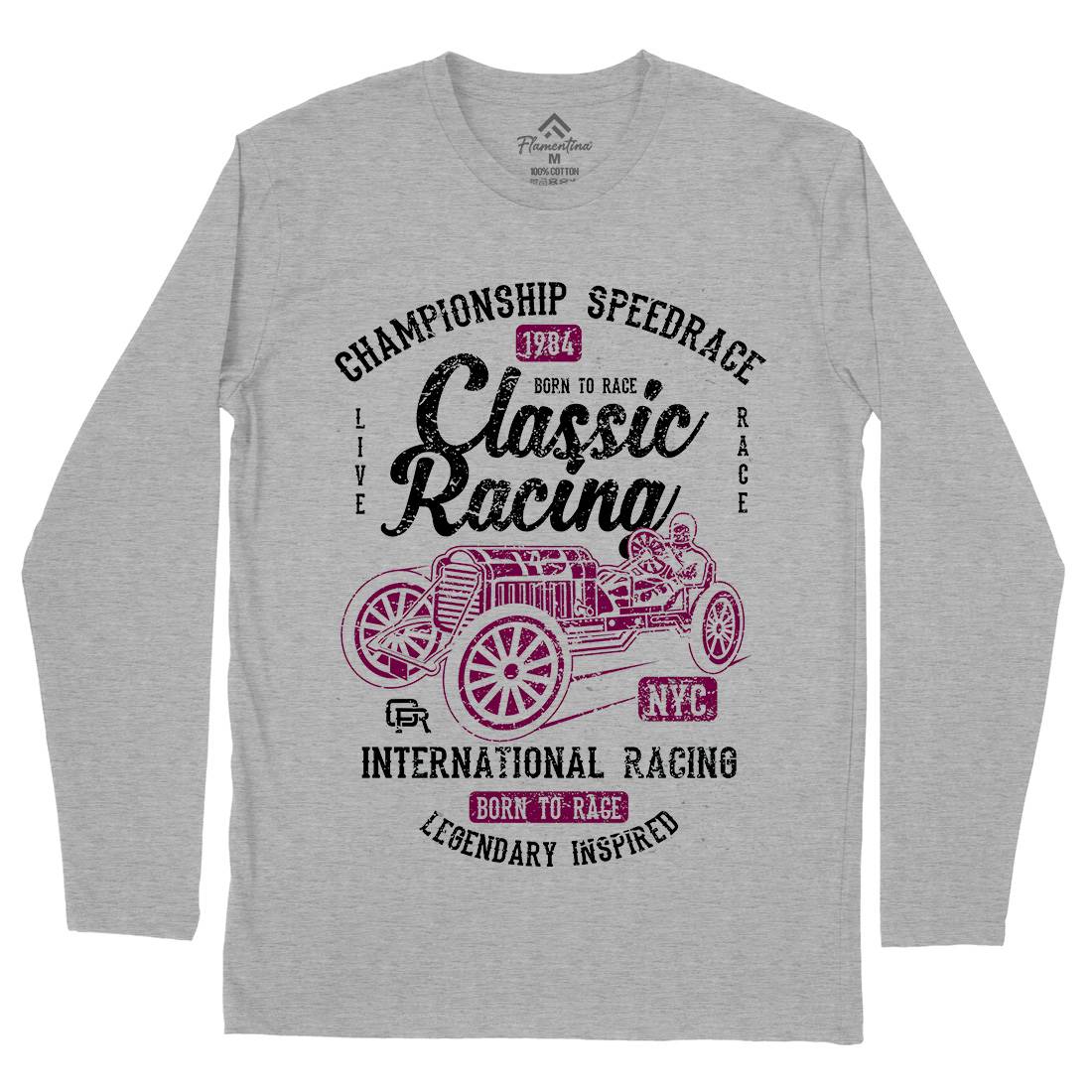 Classic Racing Mens Long Sleeve T-Shirt Cars A037