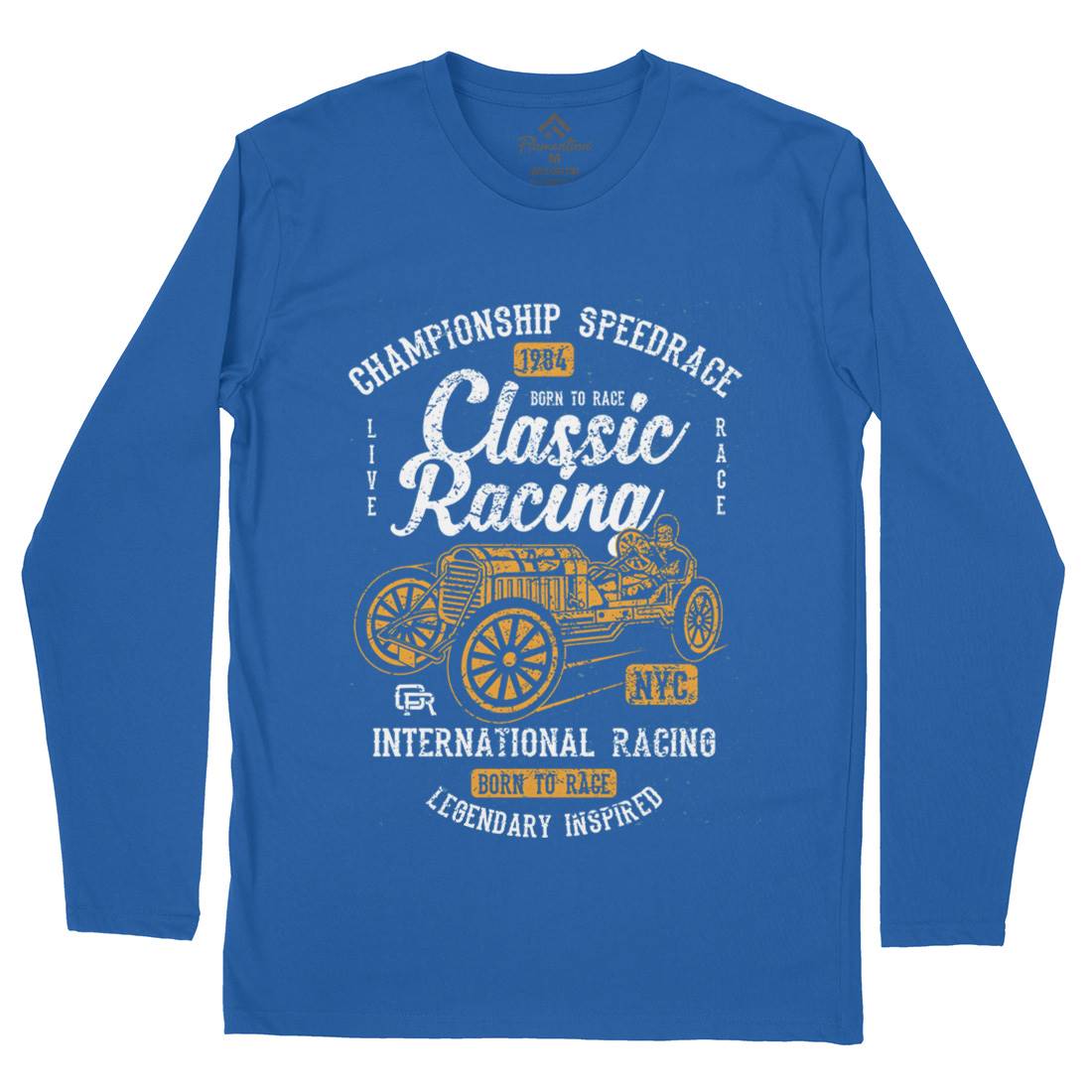Classic Racing Mens Long Sleeve T-Shirt Cars A037