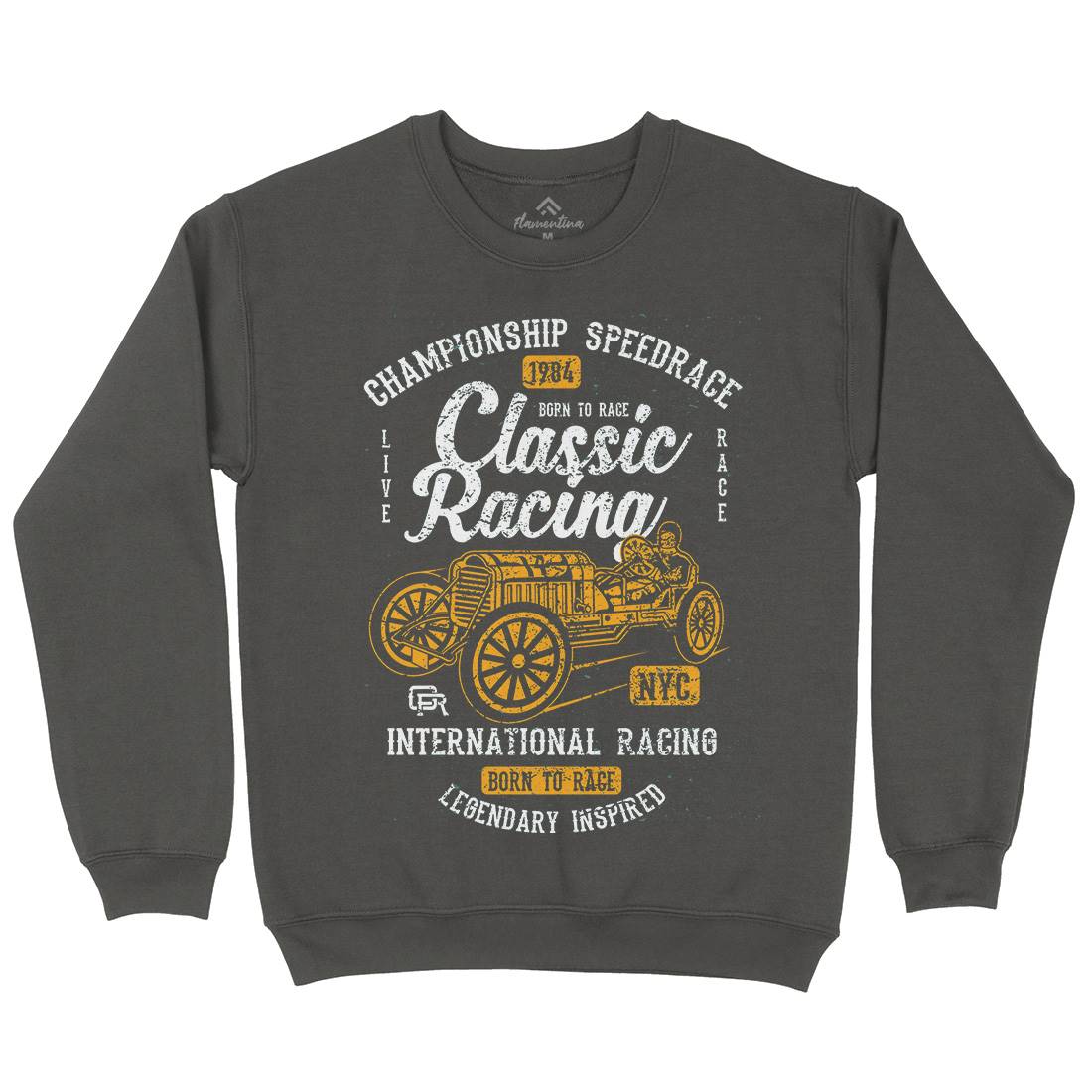Classic Racing Kids Crew Neck Sweatshirt Cars A037