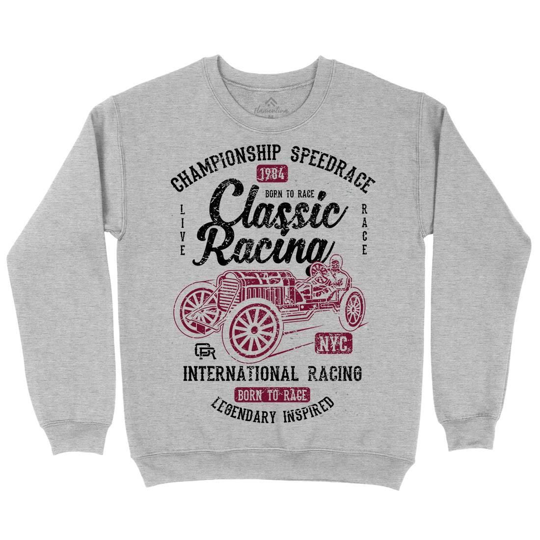 Classic Racing Mens Crew Neck Sweatshirt Cars A037