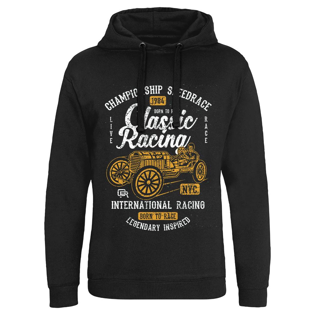 Classic Racing Mens Hoodie Without Pocket Cars A037