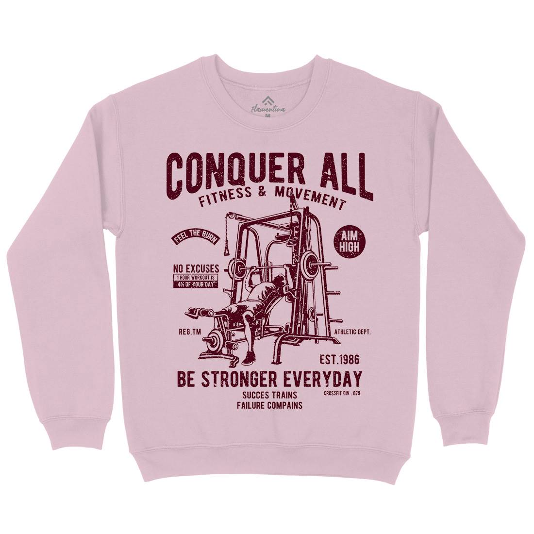 Conquer All Kids Crew Neck Sweatshirt Gym A038