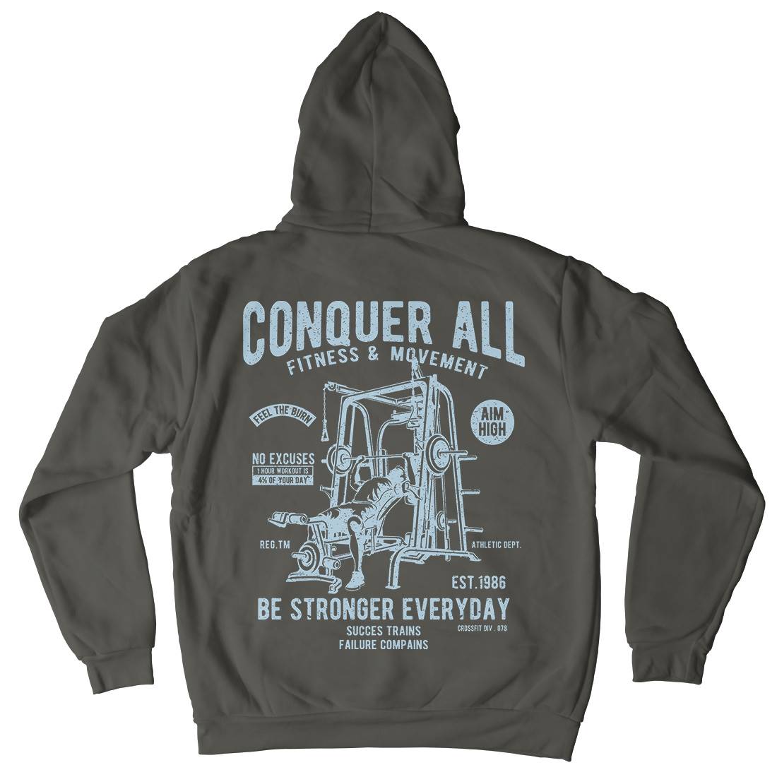 Conquer All Kids Crew Neck Hoodie Gym A038