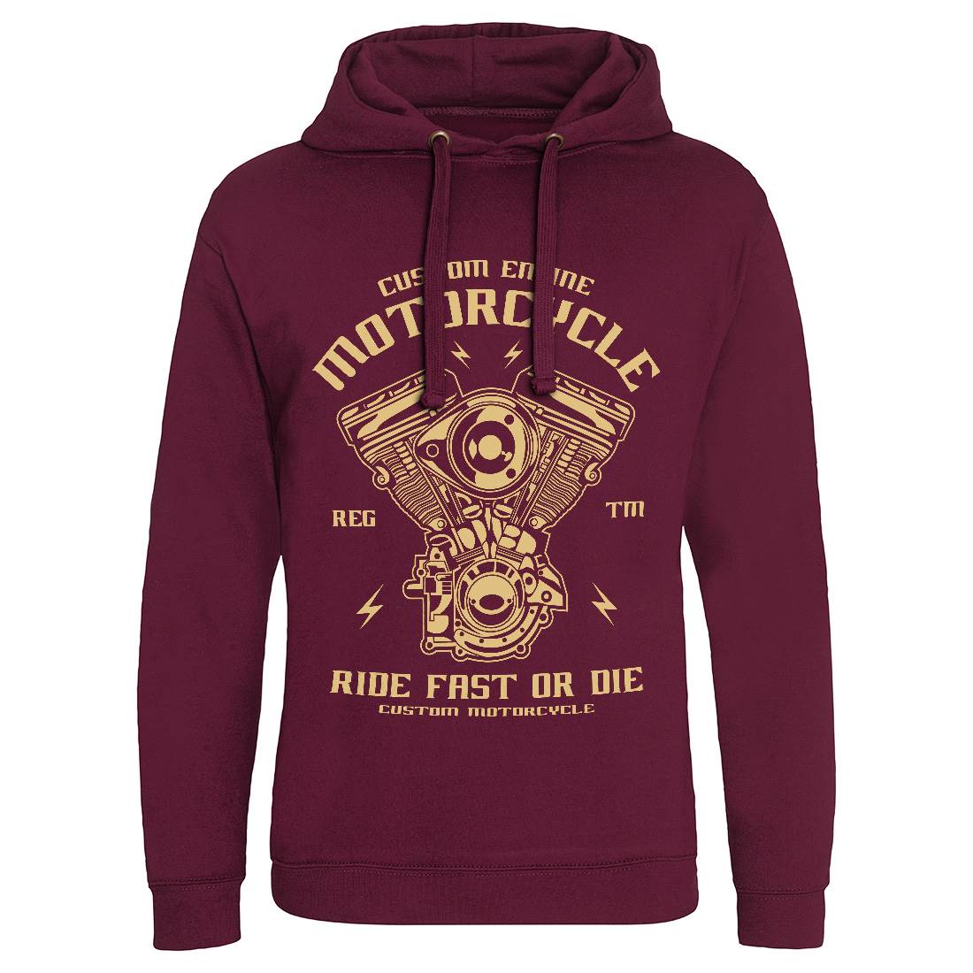 Custom Engine Mens Hoodie Without Pocket Motorcycles A040