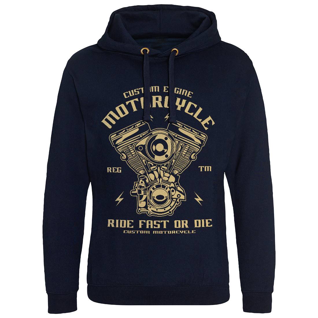 Custom Engine Mens Hoodie Without Pocket Motorcycles A040