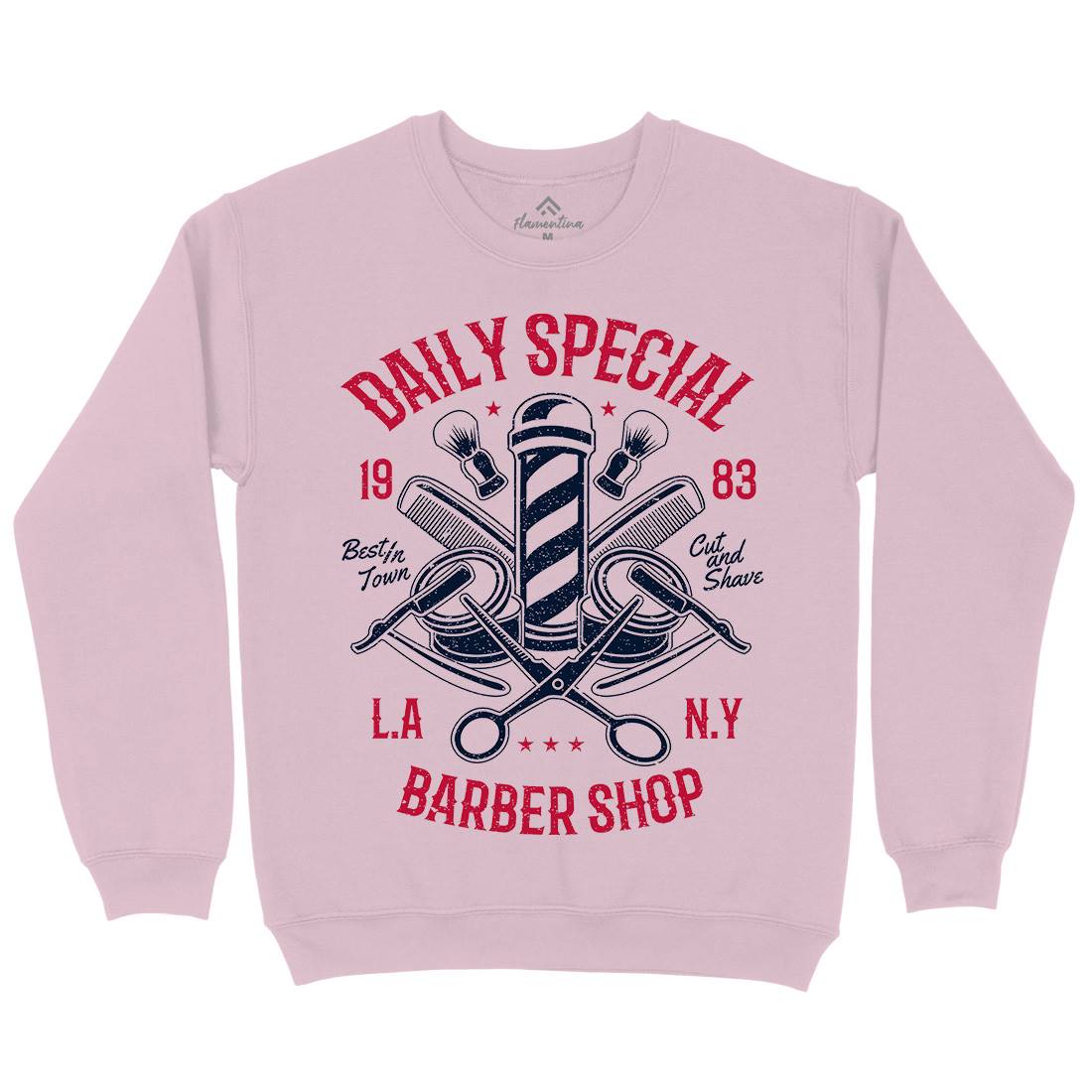 Daily Special Shop Kids Crew Neck Sweatshirt Barber A041