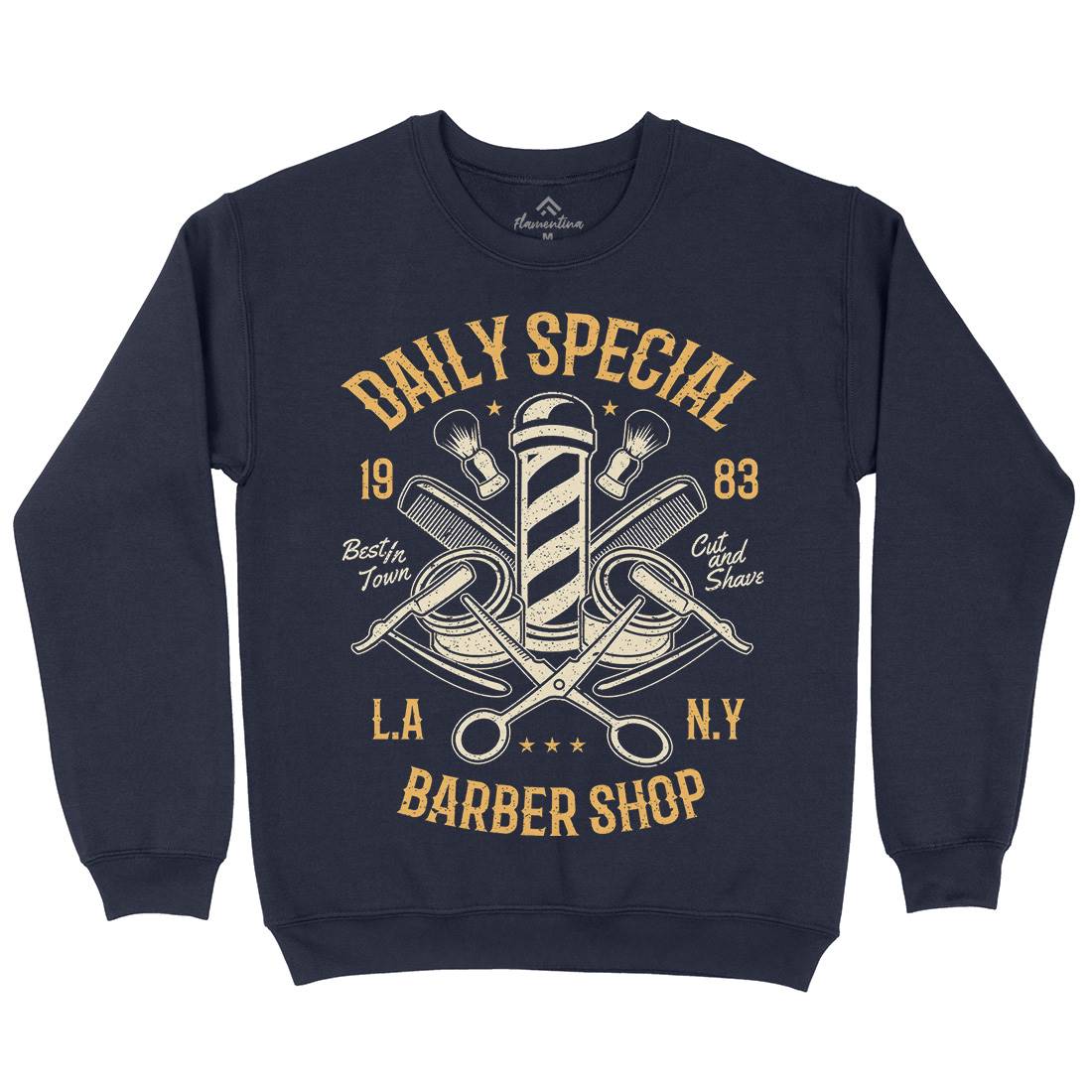 Daily Special Shop Kids Crew Neck Sweatshirt Barber A041