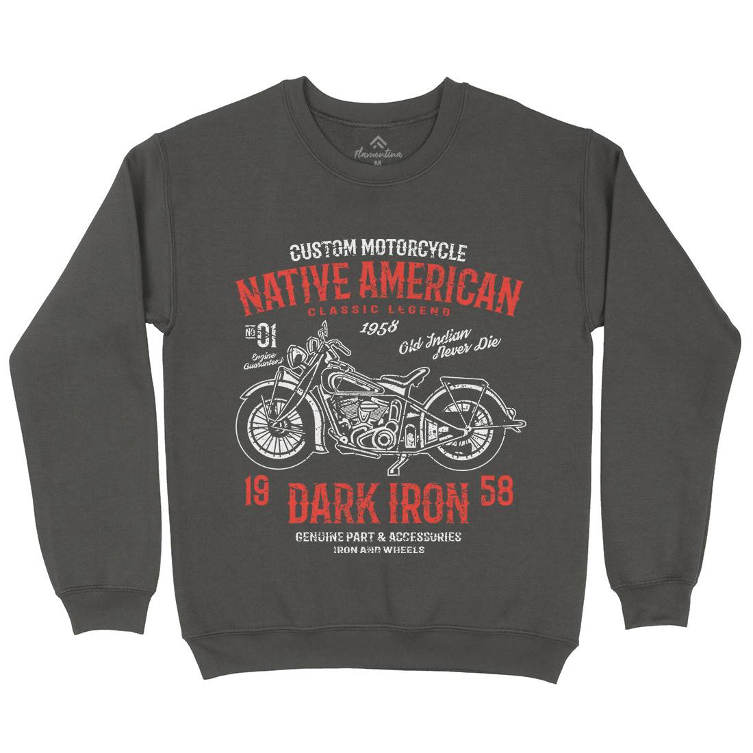 Dark Iron Kids Crew Neck Sweatshirt Motorcycles A042