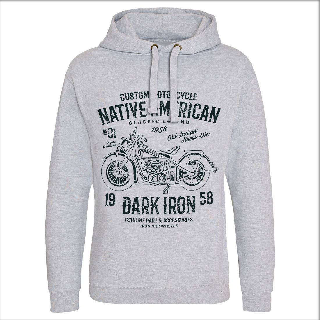 Dark Iron Mens Hoodie Without Pocket Motorcycles A042