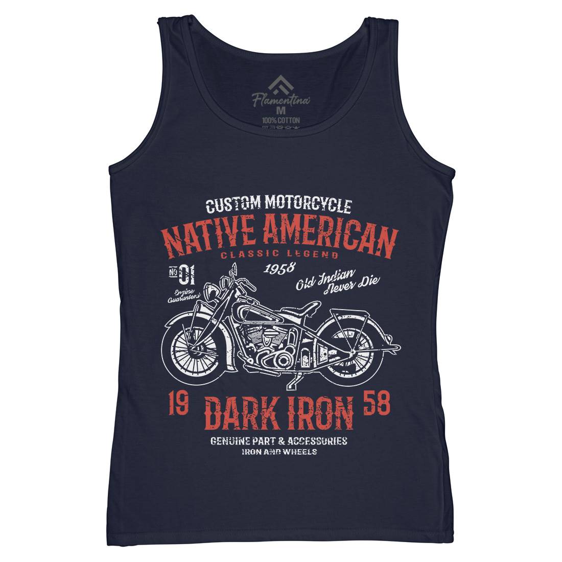 Dark Iron Womens Organic Tank Top Vest Motorcycles A042