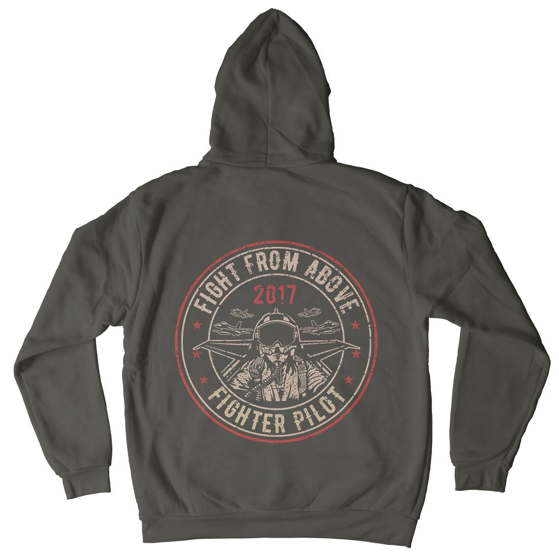 Death From Above Kids Crew Neck Hoodie Army A043