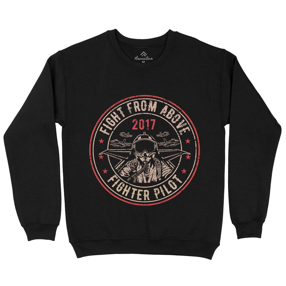 Death From Above Kids Crew Neck Sweatshirt Army A043