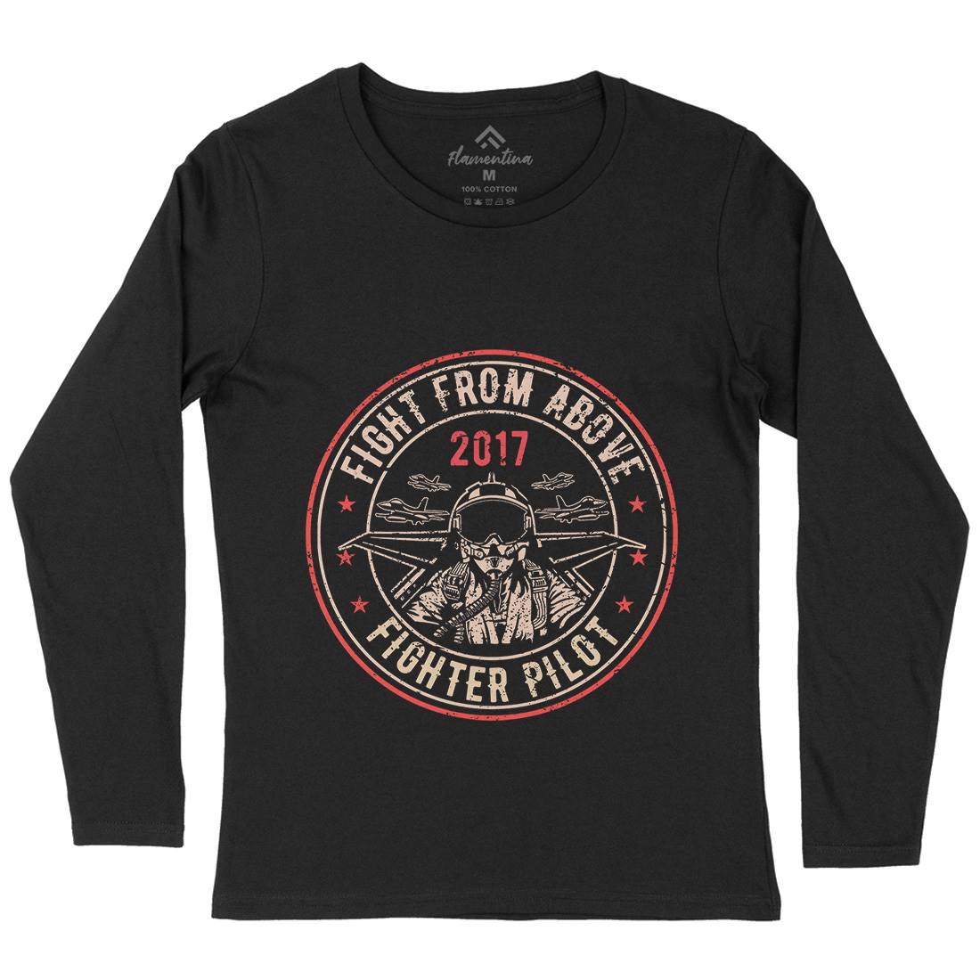Death From Above Womens Long Sleeve T-Shirt Army A043