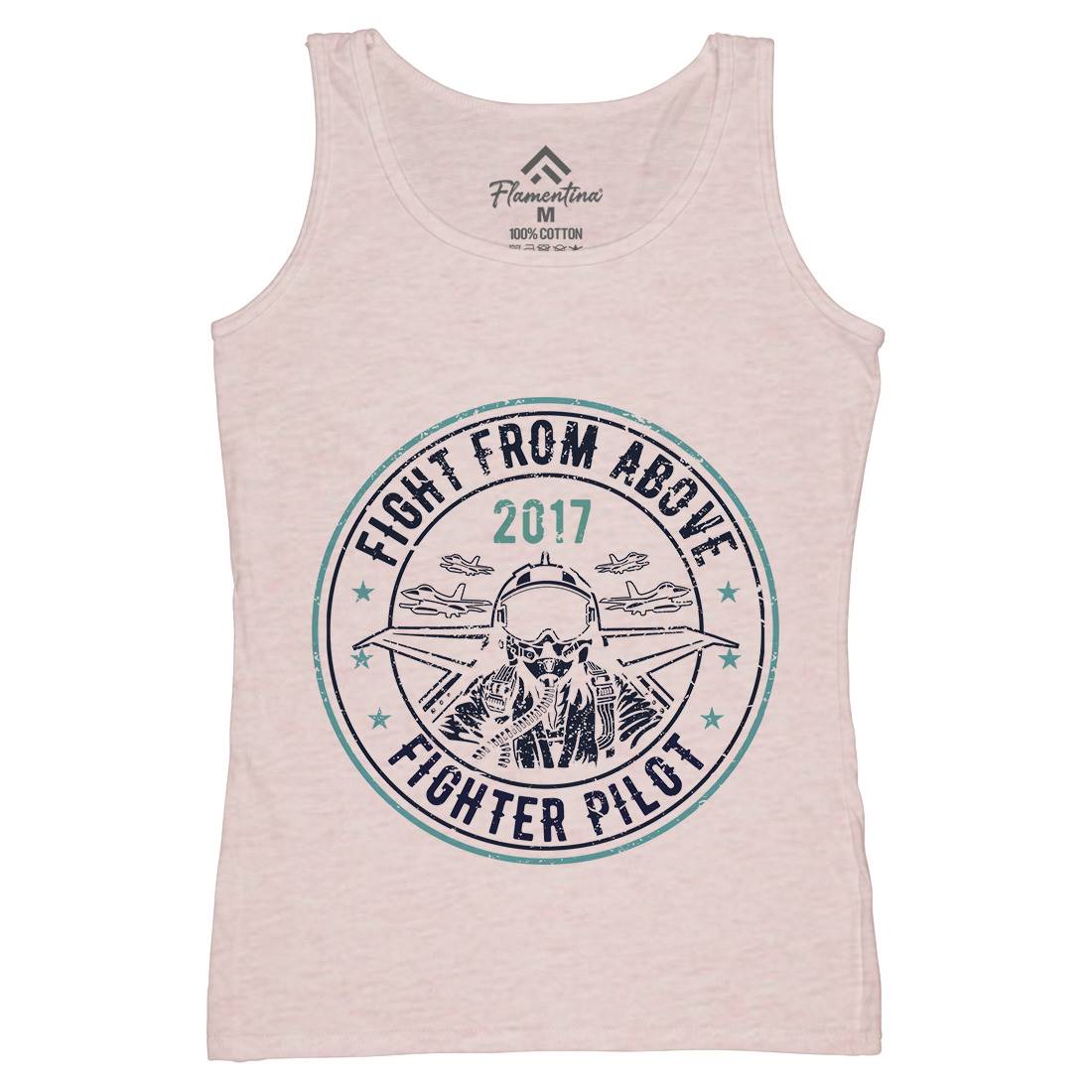 Death From Above Womens Organic Tank Top Vest Army A043