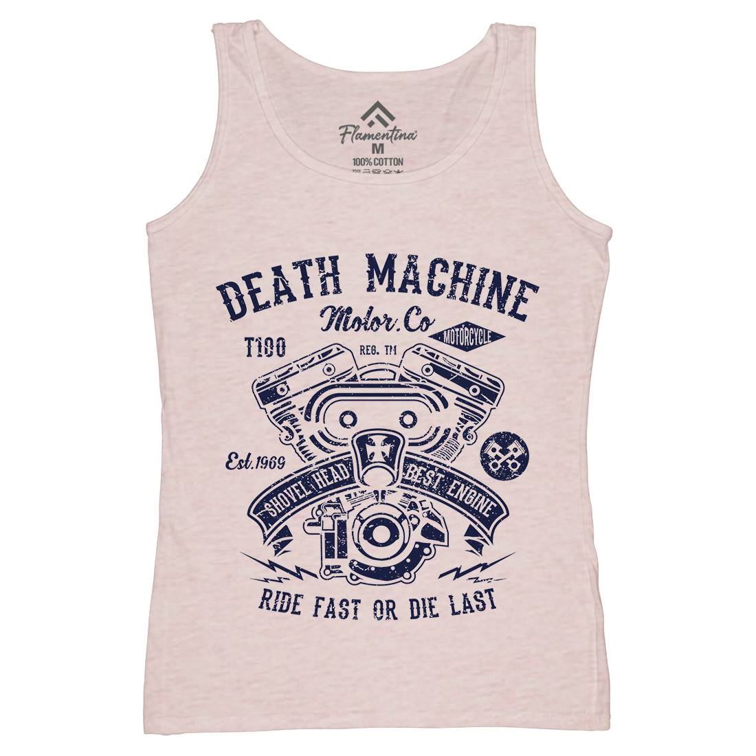 Death Machine Womens Organic Tank Top Vest Motorcycles A044