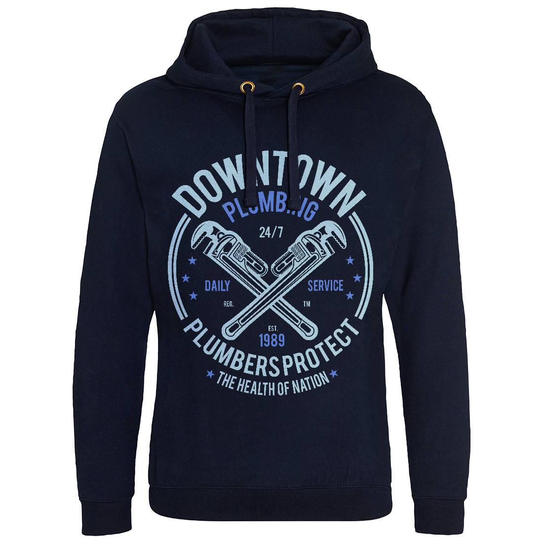 Downtown Plumbing Mens Hoodie Without Pocket Work A046