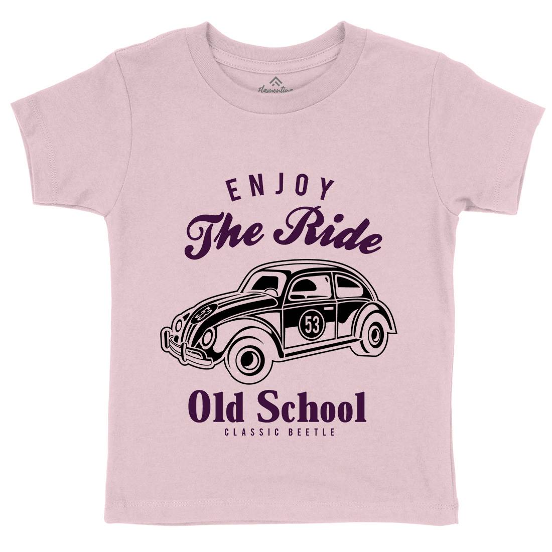 Enjoy The Ride Kids Organic Crew Neck T-Shirt Cars A047
