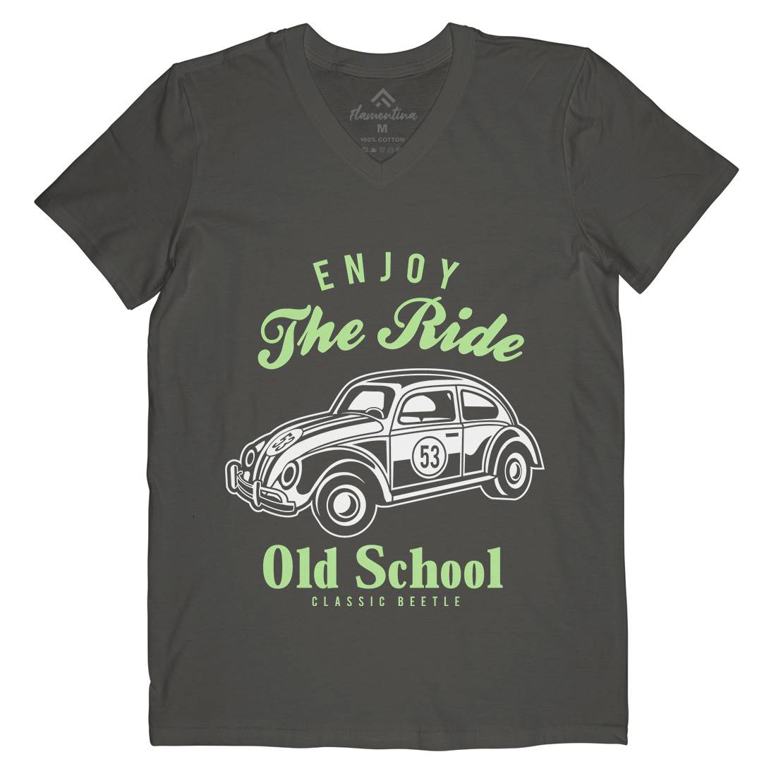 Enjoy The Ride Mens V-Neck T-Shirt Cars A047