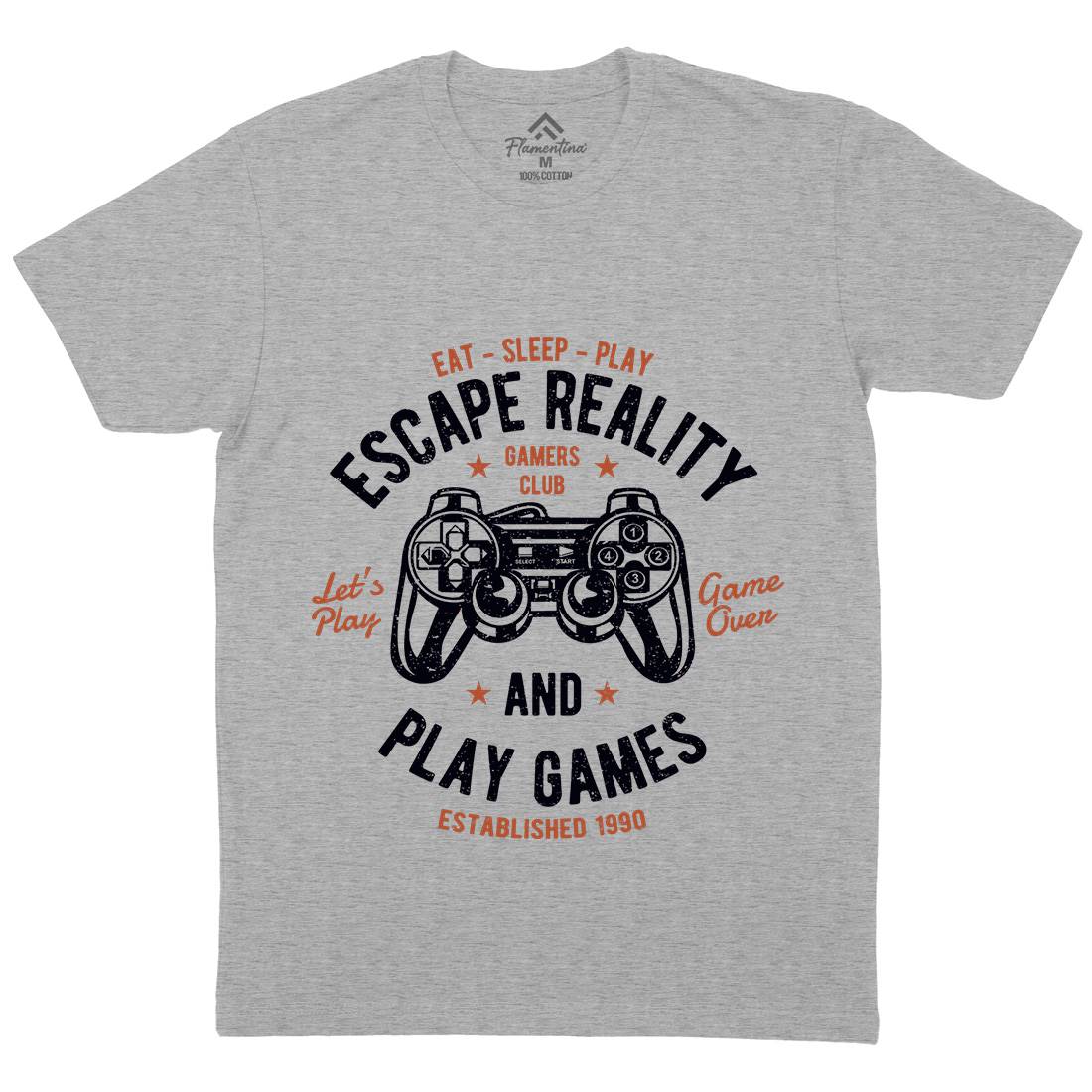 Escape Reality Mens Crew Neck T-Shirt Geek A048