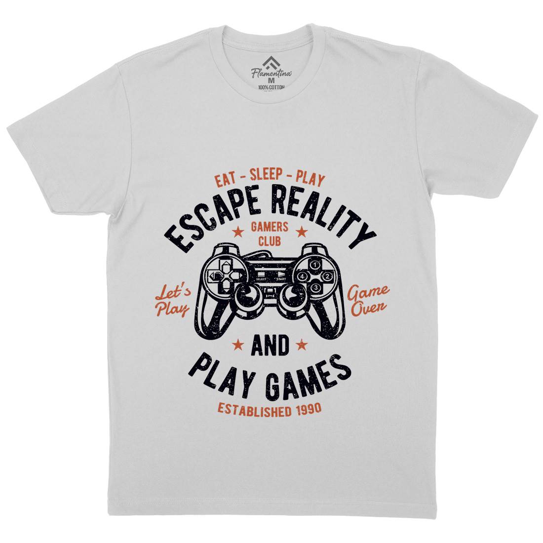 Escape Reality Mens Crew Neck T-Shirt Geek A048