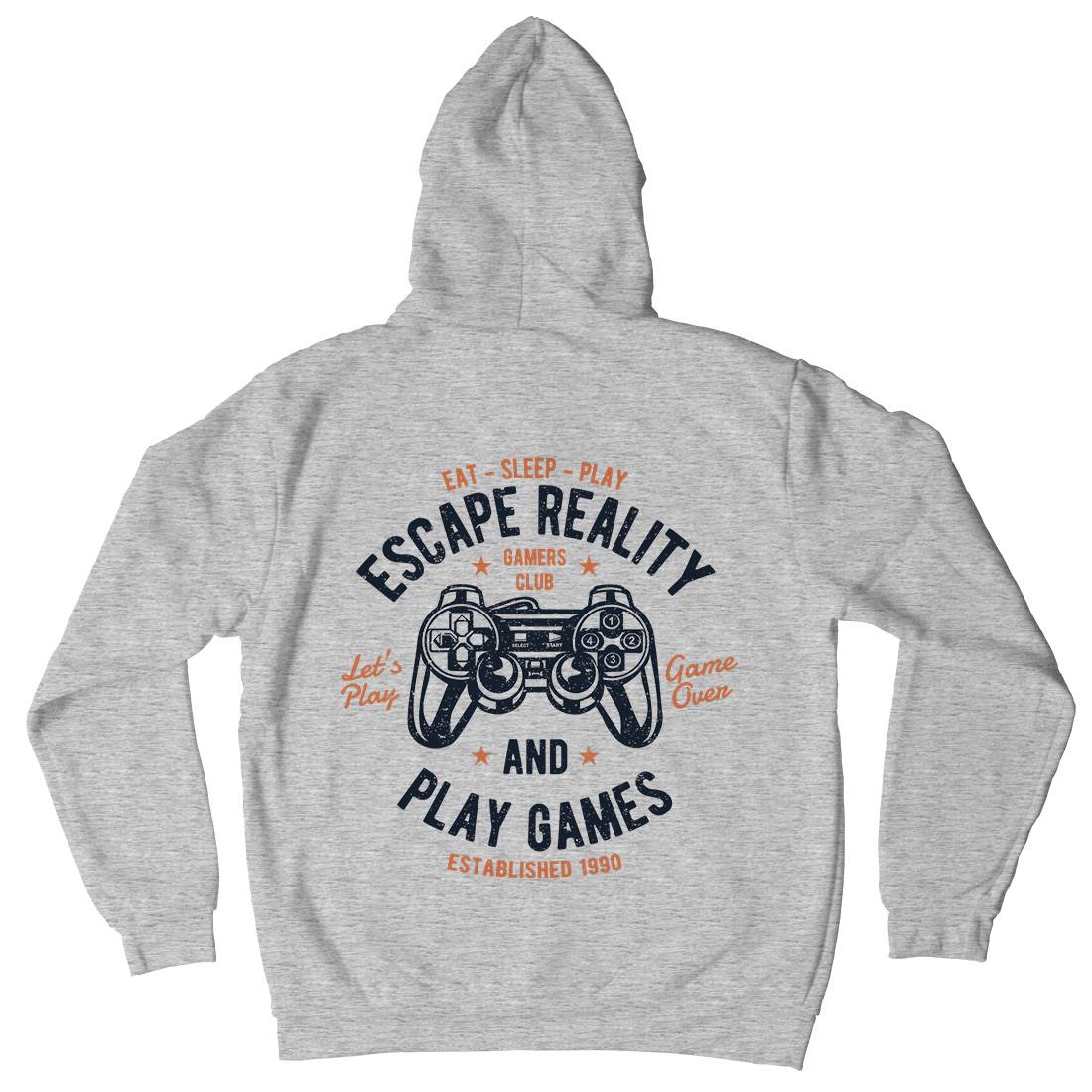 Escape Reality Mens Hoodie With Pocket Geek A048