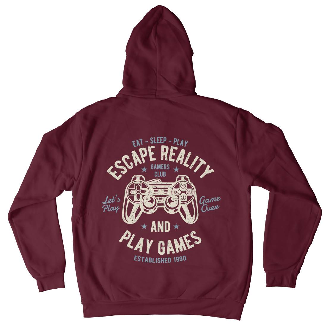 Escape Reality Mens Hoodie With Pocket Geek A048