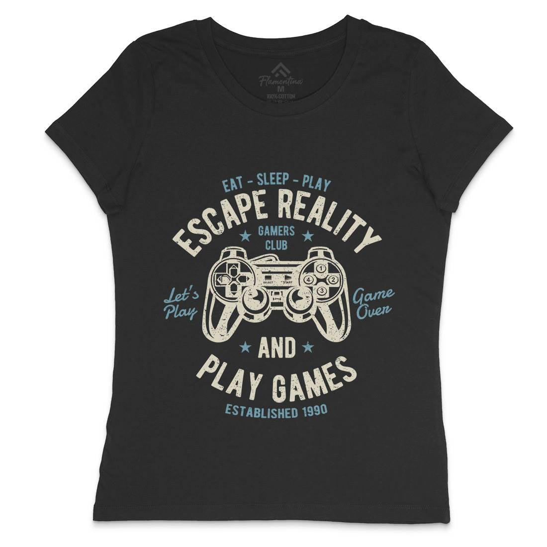 Escape Reality Womens Crew Neck T-Shirt Geek A048