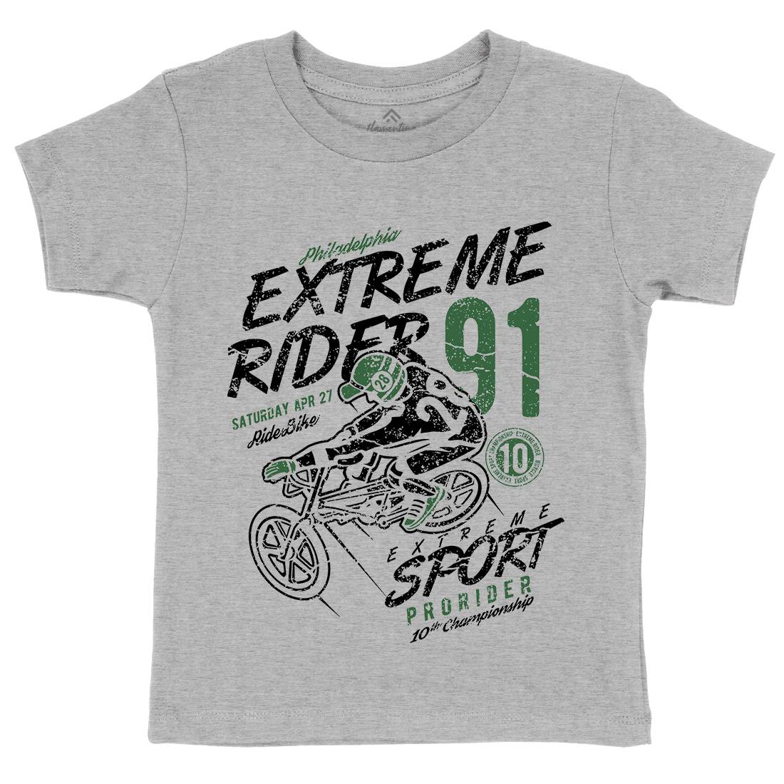 Extreme Rider Kids Crew Neck T-Shirt Bikes A049