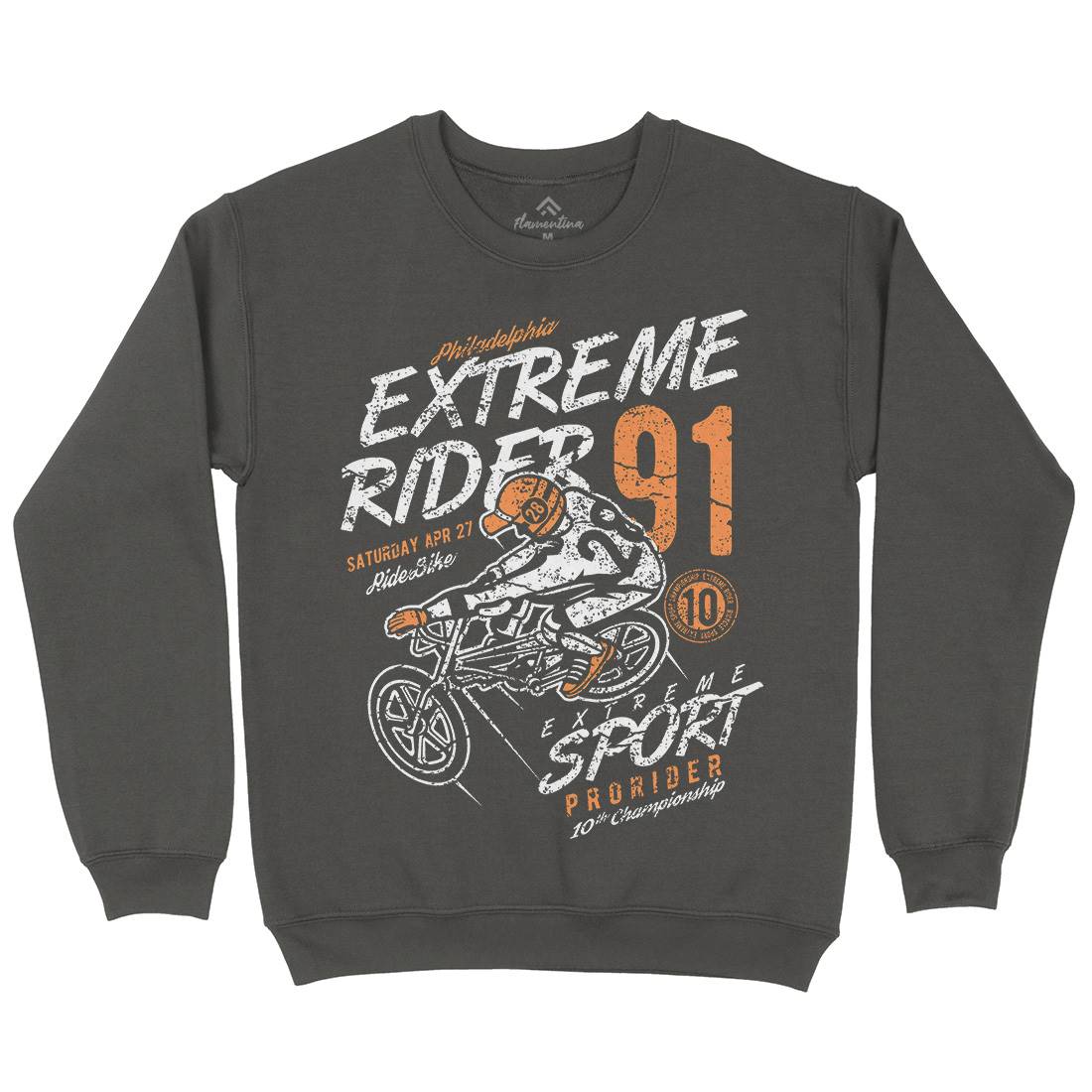 Extreme Rider Kids Crew Neck Sweatshirt Bikes A049