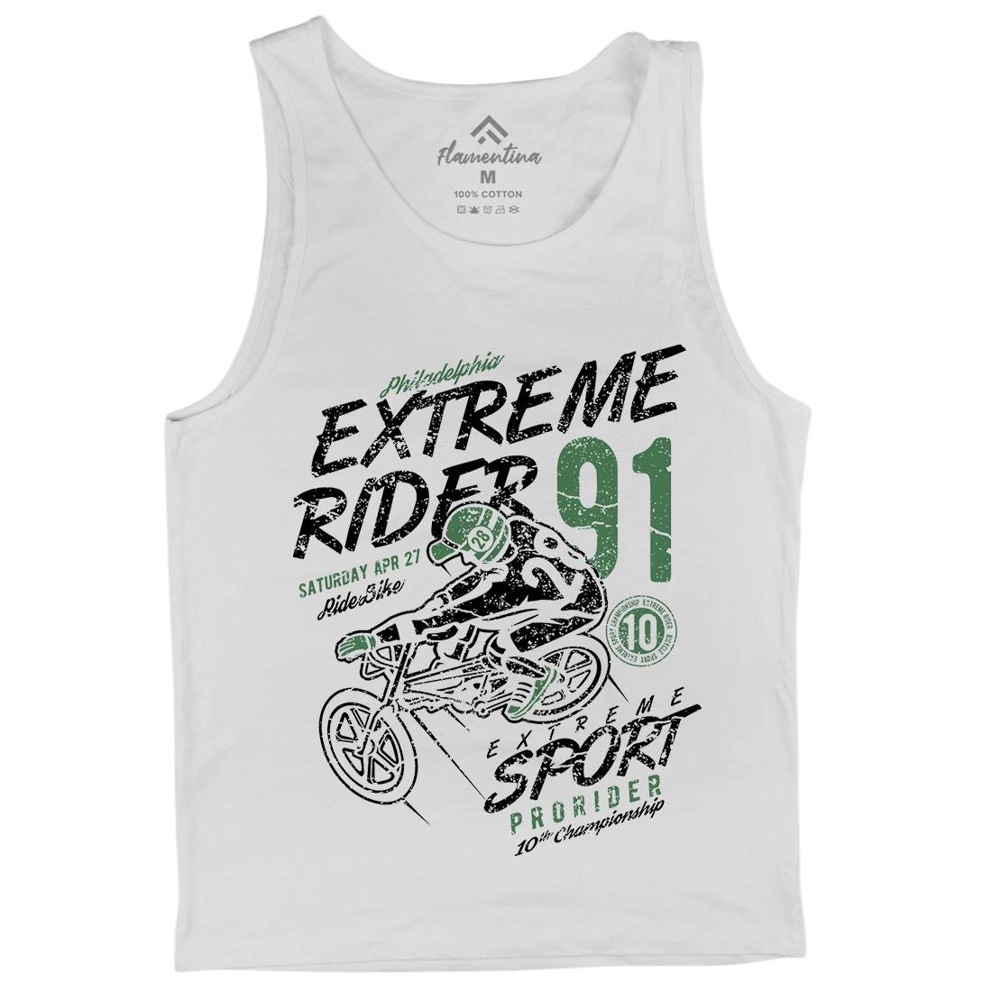 Extreme Rider Mens Tank Top Vest Bikes A049