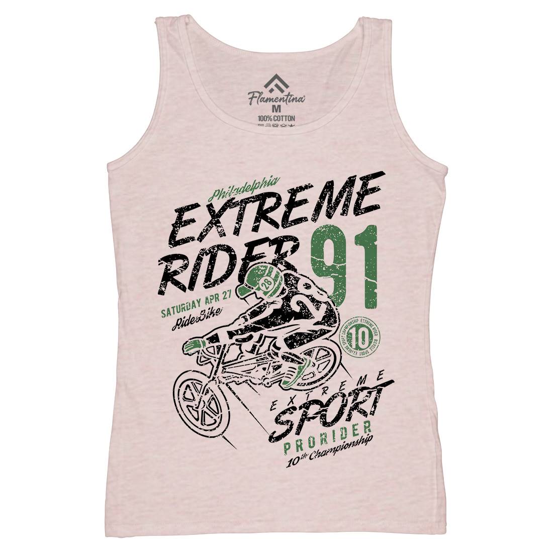 Extreme Rider Womens Organic Tank Top Vest Bikes A049