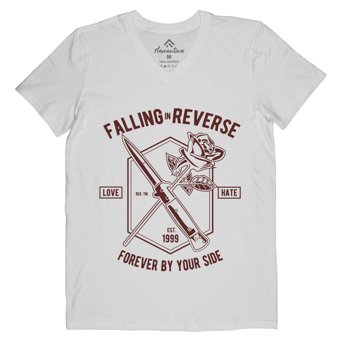 Falling In Reverse Mens V-Neck T-Shirt Warriors A050