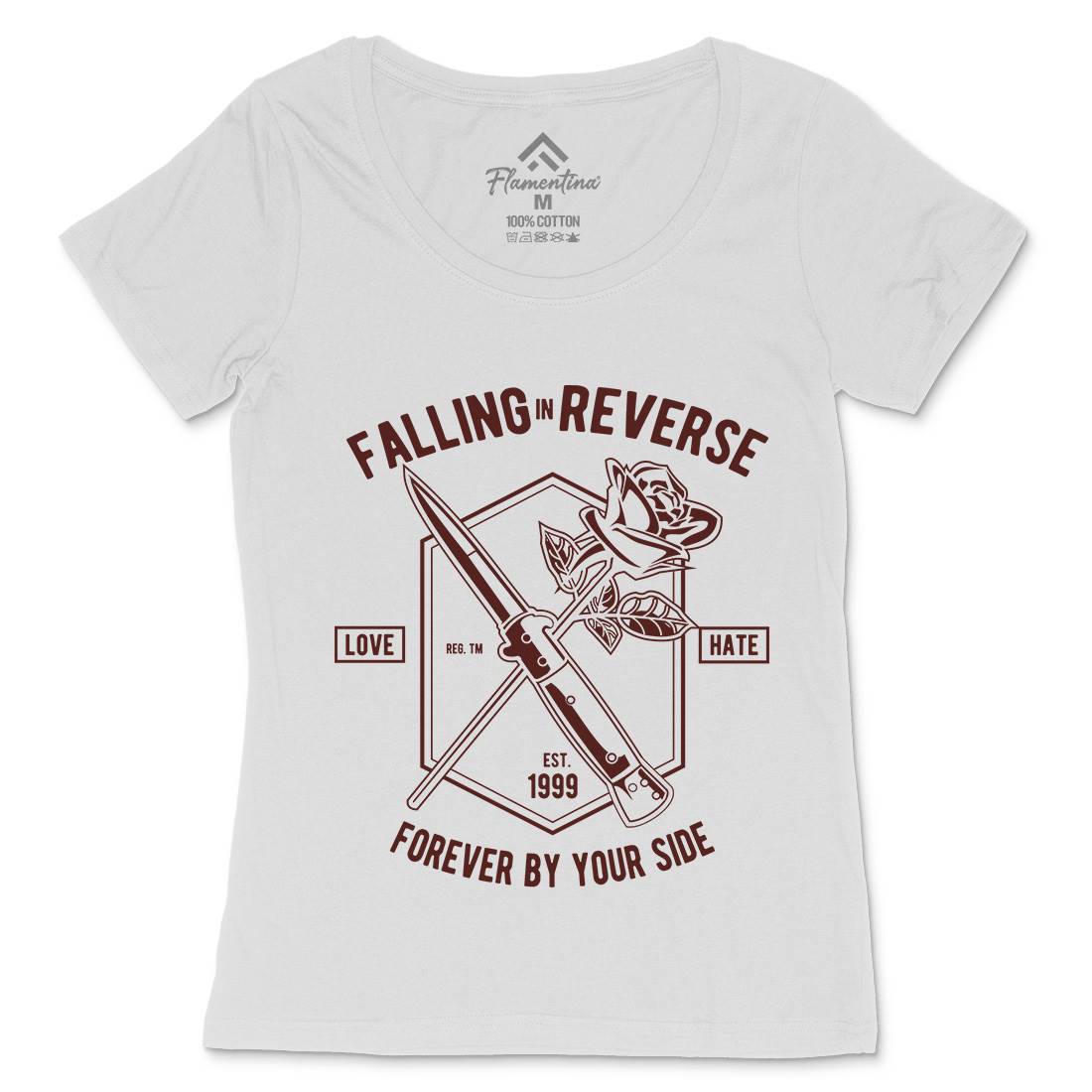 Falling In Reverse Womens Scoop Neck T-Shirt Warriors A050