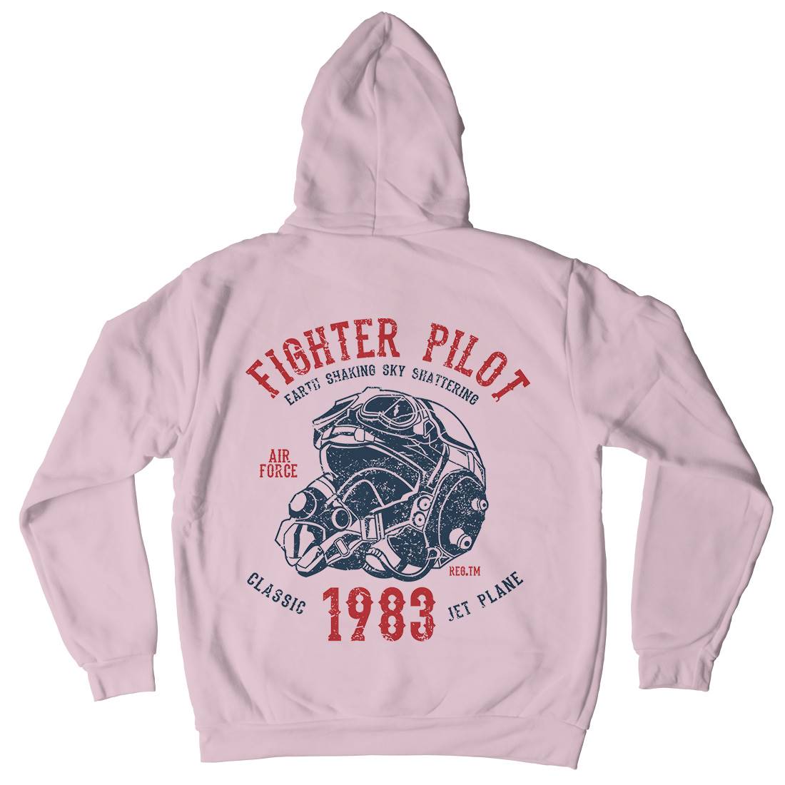 Fighter Pilot Kids Crew Neck Hoodie Army A051